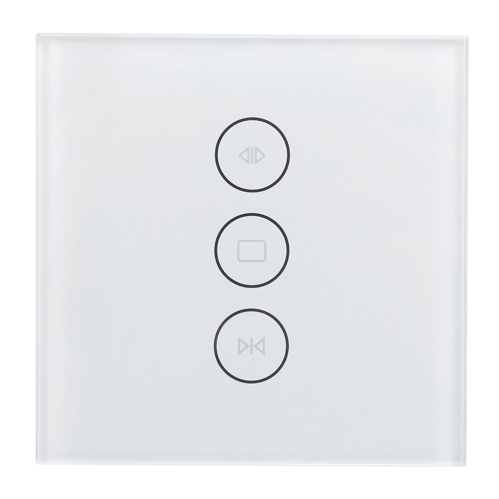 

Smart WiFi Curtain Switch Touch Panel Timer APP Voice Control for Google Home for Tuya EU Plug 110‑240V