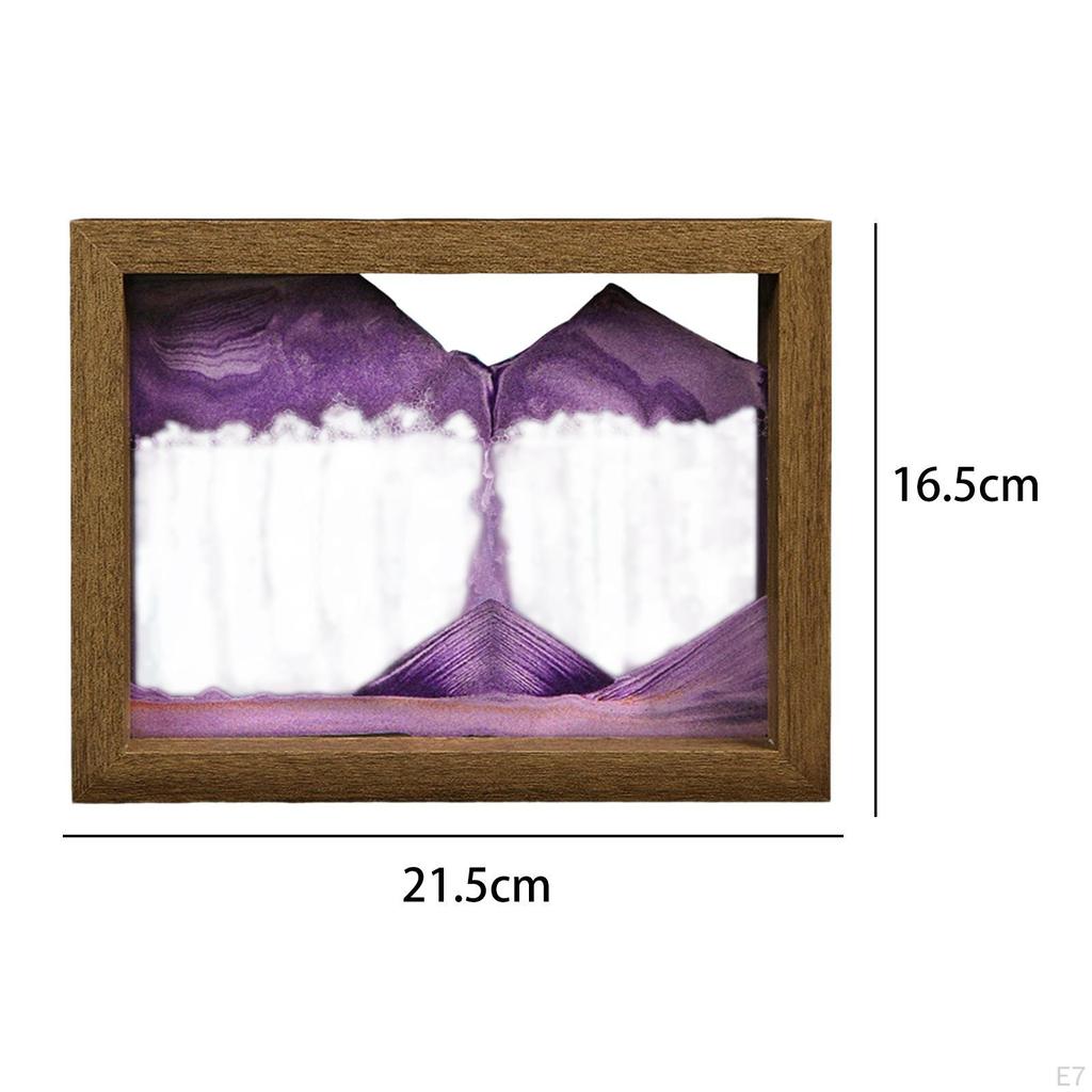 Art Picture Home Decor Decoration Liquid Hourglass Ornament Sandscapes Crafts Flowing Sand Painting