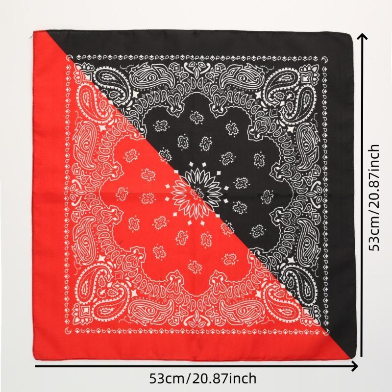 Paisley Bandanas for Men Women Soft Breathable Fabric Unique Multicolor Print for Hiking Travel Daily Wear