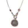 Les Trésors De Lily [C5450] - Designer Necklace 'Babouchka' Red Gray