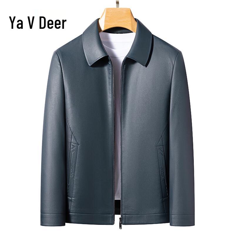 Yalu Men's Autumn/Winter Lapel Leather Jacket