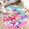 WonderfulPrecur,Winx Club Round Area Rug,Carpet Rug for Living Room Bedroom Sofa Playroom Decor,Non-slip Floor Mat