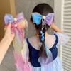 Children'S Headbands For Women, Colorful Bow Braided Hair Clips, Little Girls' Princess Long Ribbon Hair Clips, Summer Girls' Hair Accessories