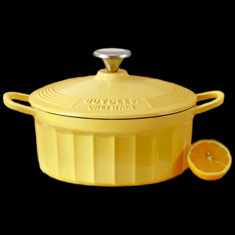 BeiDing Enamel Cast Iron Soup Pot