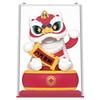 Decorazione da Cruscotto Danza del Leone Alimentata a Energia Solare - Souvenir Culturale in Stile Cinese