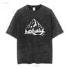 Fellowship of the Ring T Shirt LOTR Mountain  Womens Mens  vintage Washed Stretched streetwear Comfortable homme Casual Unisex