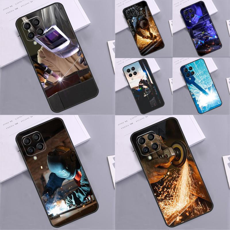 Welder Welding Hot Metal Worker For Samsung Galaxy M21 M11 M31 M13 M33 M35 M53 M55 M15 M14 M34 M54 M12 M32 M52 M06 M16 Case