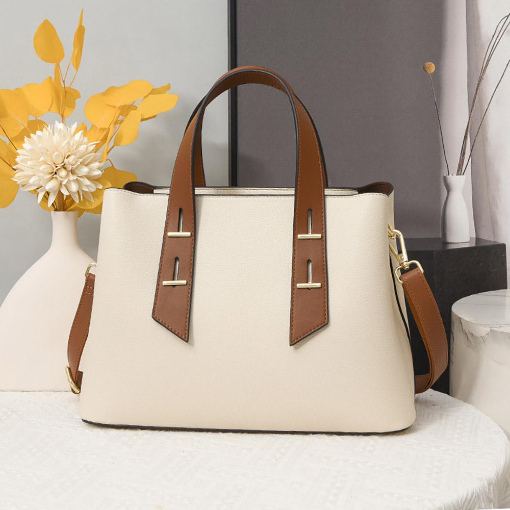 

Женская сумка через плечо из искусственной кожи, модная винтажная, для повседневных поездок, большая вместительная сумка-тоут, водонепроницаемая, текстурированная, на одно плечо