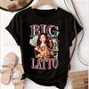 Latto Sänger Bedrucktes T-Shirt Latto Trend Harajuku Kurzarm Neutrales Hemd Grafik Oversized