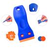 Plastics Razor Scraper Tools with 10 Pieces Plastics Razor Blades Sticker Remover Scraper for Stickers Labels Decals