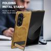 Crystal Shield Leather Is Suitable for Samsung Z Fold8 Folding Mobile Phone Case Magnetic Suction Bracket Z Flip8/7 Anti-drop Protective Case