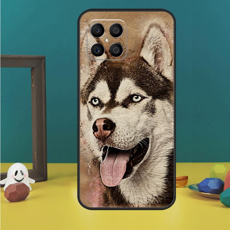 Siberian Husky Sled Dog Case For Honor 200 Pro X9b X9a X8b X8a X8 X9 X9c 50 70 90 Lite Honor Magic 5 6 7 Pro Cover