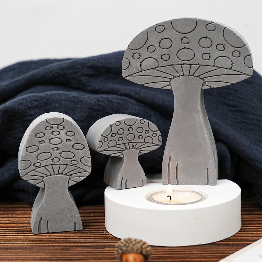 Mushroom Silicone Mold Candle Making Supplies Handmade Soap Silicone Mold Epoxy Resin Ornament Mold Home Decor for Daily Use