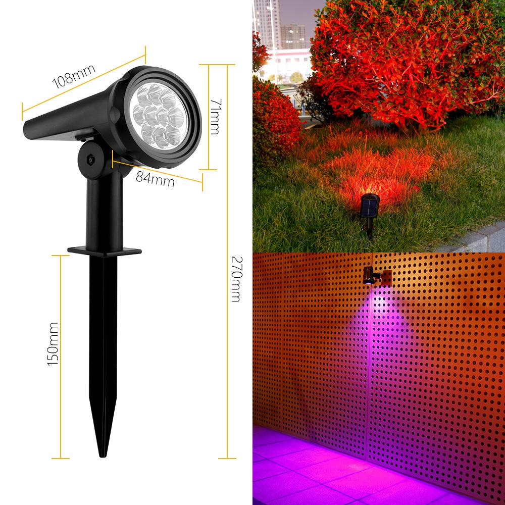 

Супер яркий водонепроницаемый солнечный садовый прожектор для ландшафтного дизайна на открытом воздухе Solar Spotlight