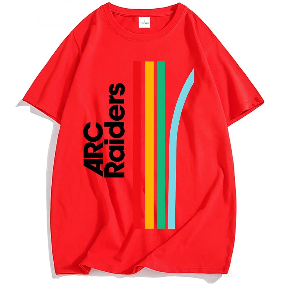 Hot Game ARC Raiders Rainbow Graphic Tshirts Cotton Fashion Loose Men Women Tshirt Unisex Streetwear Oneck Casual Male Tees