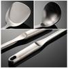 304 stainless steel flat hollow handle spatula porridge spoon sanding creative new kitchen fried spatula housewarming gift