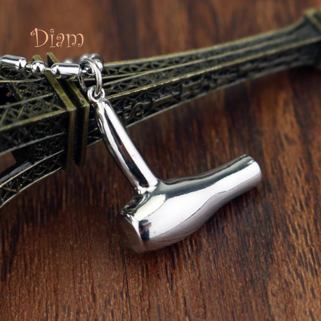 Diahy Unisex Hair Dryer Scissors Comb Pendant Chain Necklace Barber Kit Hairdresser Gift Acc
