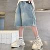Boys' Summer Denim Shorts 2026 - Trendy Mid-Length Capris for Kids
