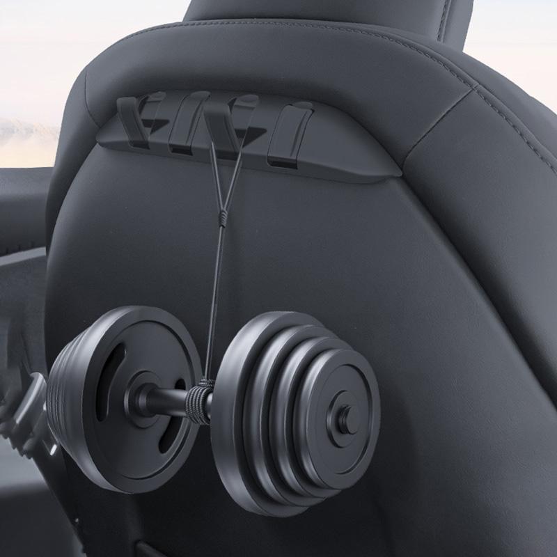 Car Rear Seat Back Hooks for Tesla Model 3/Y Car Seat Back Hanger Headrest Organizer Hooks for Backpack Car Accessories