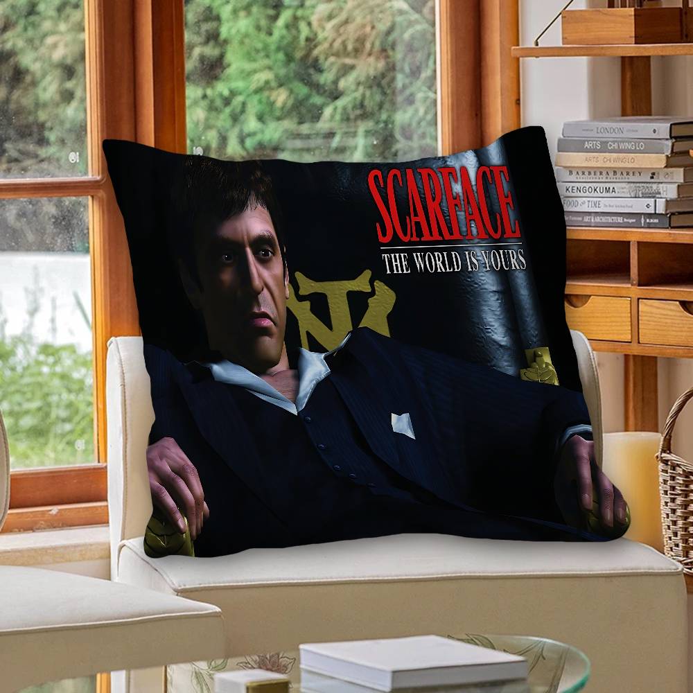Classics S-Scarface 1983 Film Personalized picture text home decorative pillows Household Gifts 45x45cm