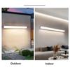 Long Strip LED Outdoor Wall Lamps Waterproof Aluminum Lights Porch Garden Corridor Sconce Warm/Cold Light Long Wall Light IP65