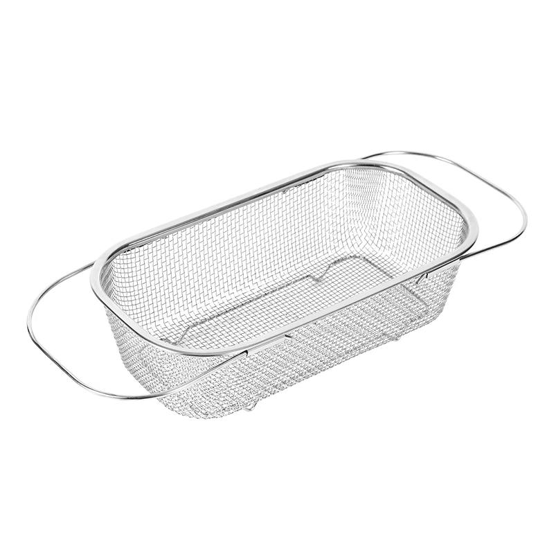 MAXCOOK 304 Stainless Steel Multifunctional Kitchen Drain Basket & Steamer Rack