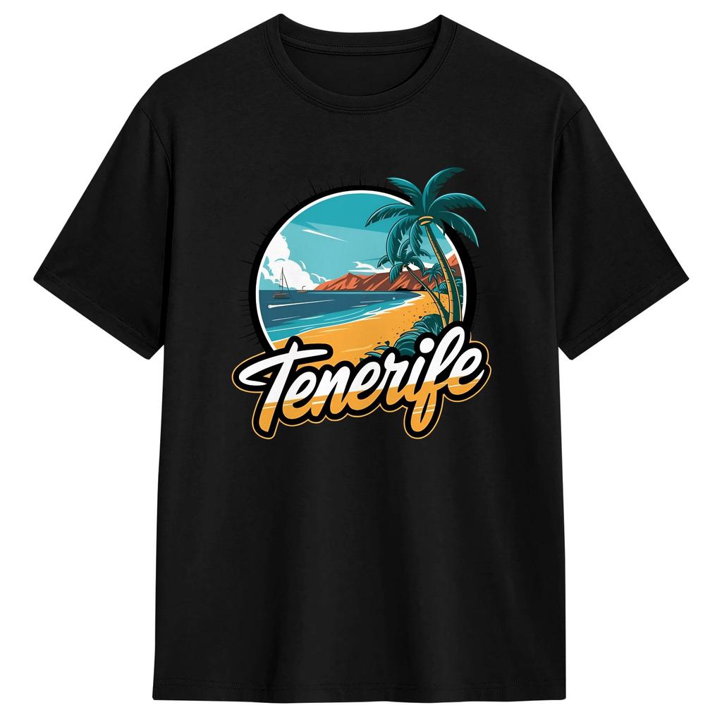 Tenerife Spain T Shirt Fashion T Shirts Shortsleeve Vintage Tops Summer Cotton 4xl 5xl 6xl Clothing