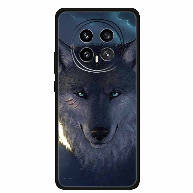 For Honor Magic8 5G 2025 Phone Case 6.58" Tiger Lion Cats Soft TPU Black Silicone Back Cover For Honor Magic 8 Fundas Shockproof