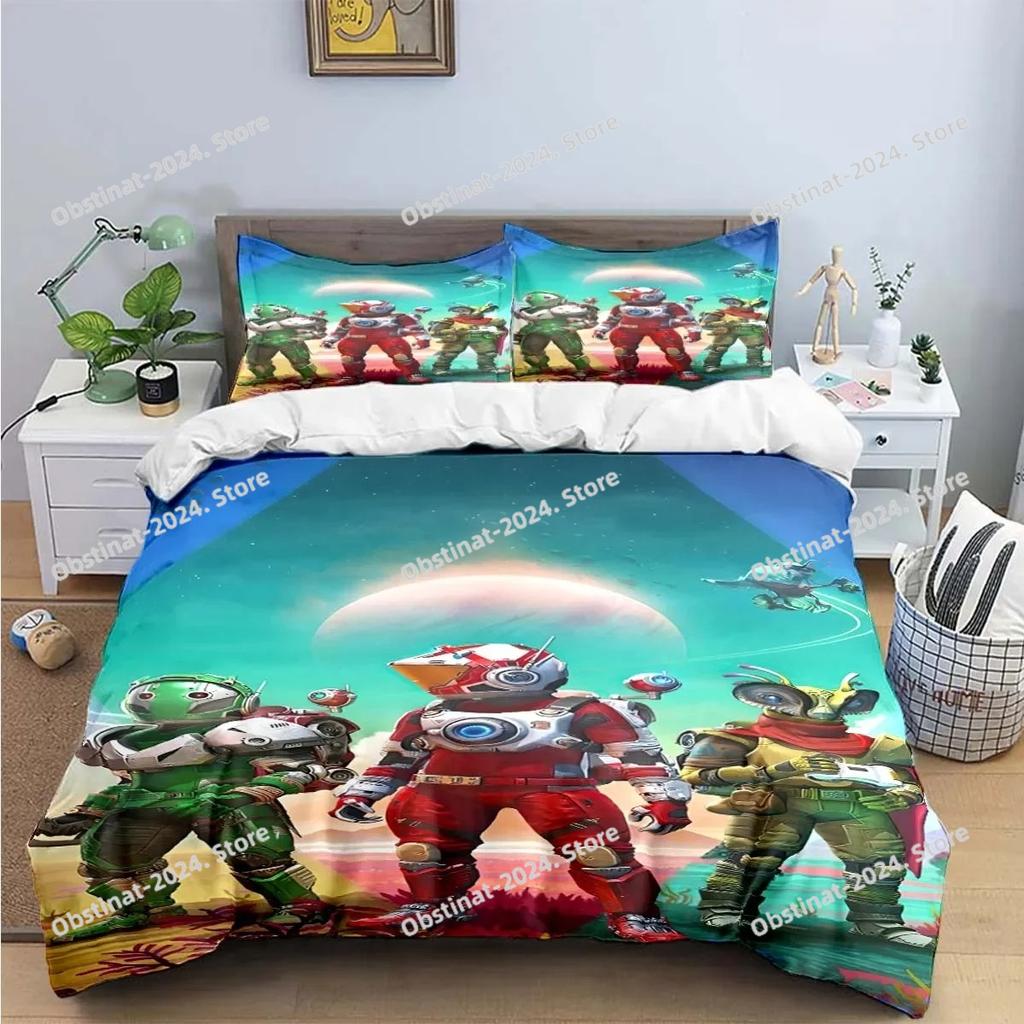 Fashion Anime 3D Game N-No-Man's-Sky Print Bedding Sets Bed Supplies Set Duvet Cover Bed Comforter Set Bedding Set Luxury Gift