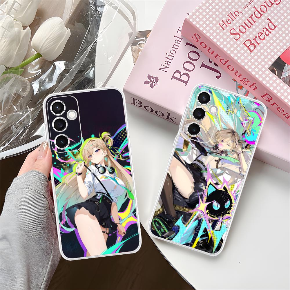 Wuthering Waves Lynae Phone Case for Samsung Galaxy S25 S24 S23 S22 S21Plus FE Ultra Clear Colorful Cover Luxury Cellphones