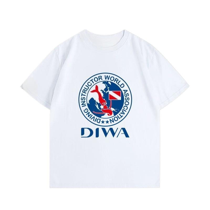 DIWA HUA World Diving Instructors Association Tshirt for Diving Enthusiasts Unisexs Clothing Women Casual 2026 Summer New T Shirt S
