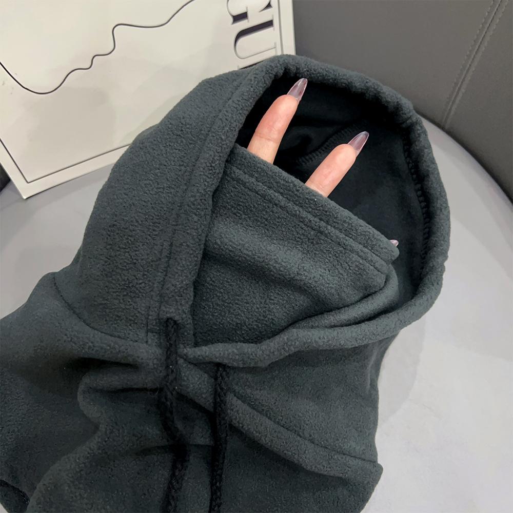 Chapeau d'hiver en polaire thermique à capuche pour l'extérieur, coupe-vent, chaud, pour le ski, le sport, hommes, femmes, chauffe-cou, cyclisme, masque facial, bonnets masqués