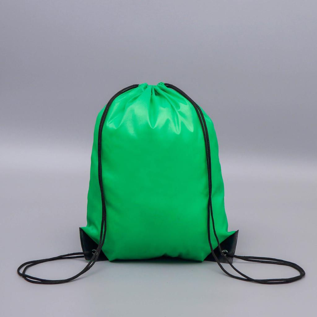 Rainbow Double Shoulder Drawstring Backpack - 210D Polyester, Customizable Logo, Ideal for Sports or Gym.