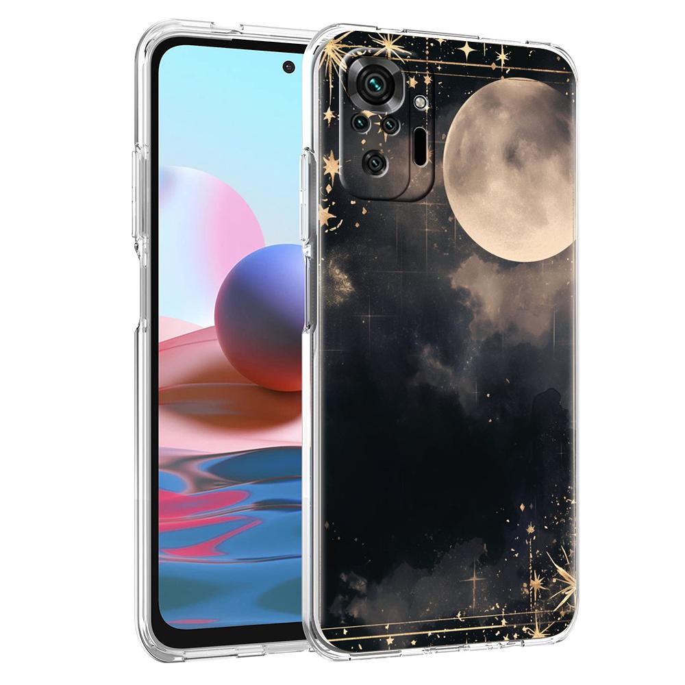 Transparent Phone Case for Redmi 14C 13C 10C 10 9 Note 13 12 11 K50 K40 Plus Pro 4G 5G Soft TPU Fashion Starry Sky Stars Pattern