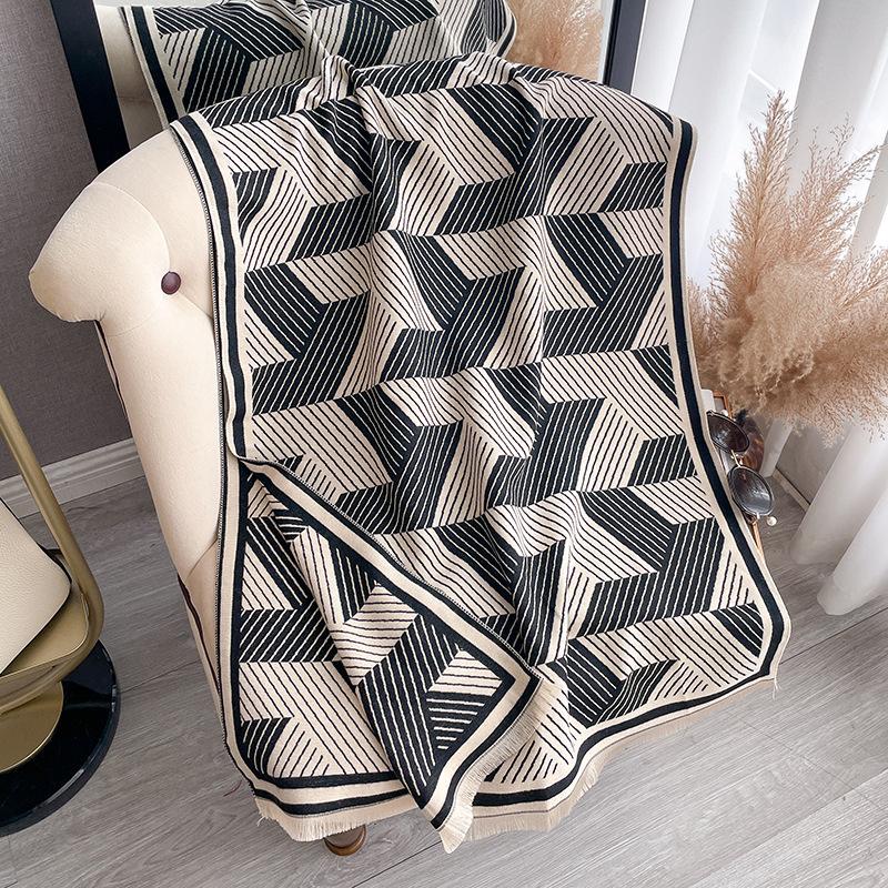 Simple Scarf To Keep Warm In Autumn And Winter, Coat Shawl To Keep Warm And Neck Protection, Female Student Scarf