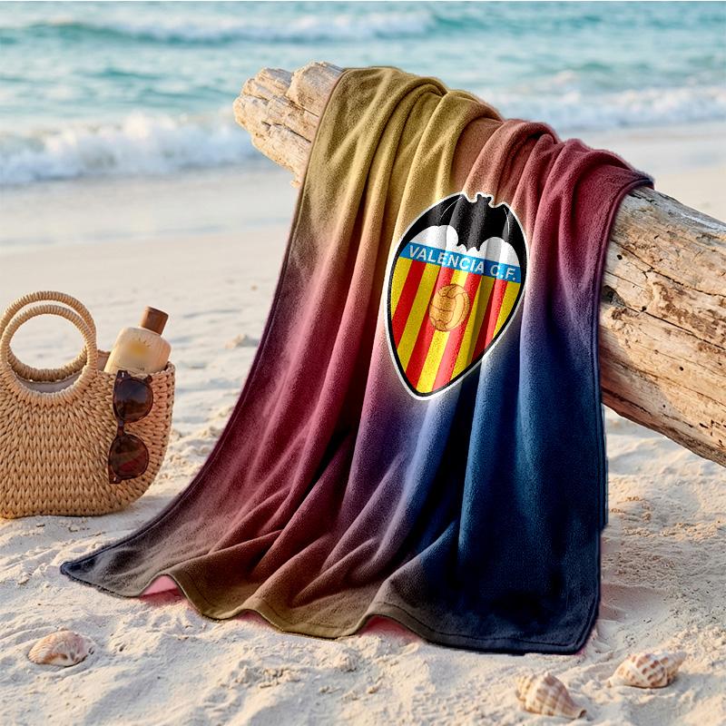Toalla de Playa de Microfibra con Estampado del Valencia CF Secado Rápido Absorbente Toalla Grande para Playa Natación Viajes