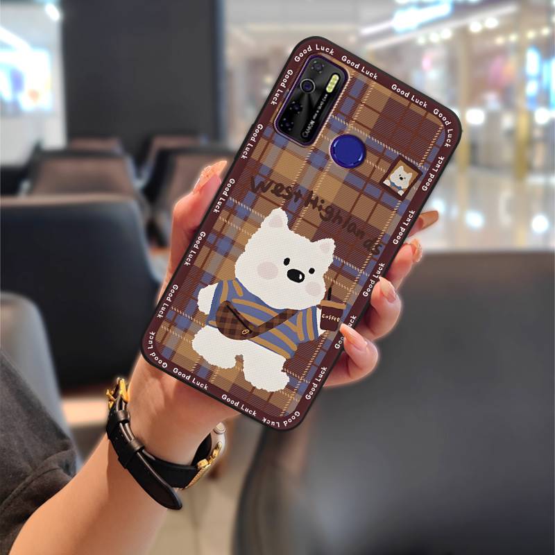 Durable Phone Pouch Phone Case For Tecno Camon15/15Air/16S/KD7H/CD6/CD7/Spark5/5Pro Anti-knock Graffiti Cartoon Silicone