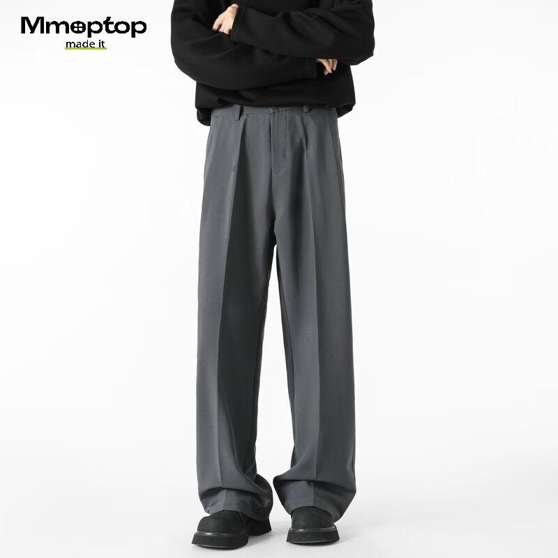 MMOPTOP Men's Retro Style Casual Trousers