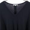 HELMUT LANG wool Long sleeve V-neck knit one piece S black Women Used