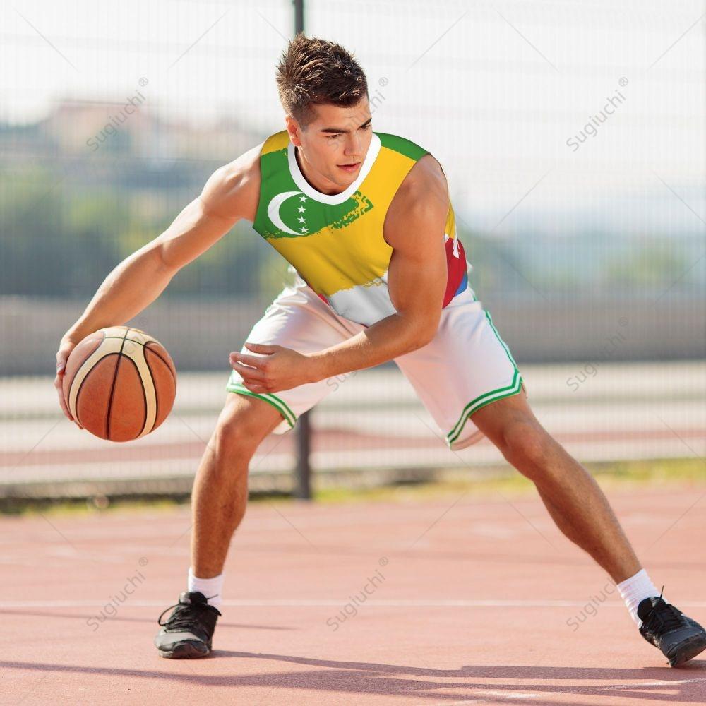 HUANGSE Basketball Jersey Sports Fitness Vest 3D Customized Men's Vest Casual, Comfortable, Loose, Quick-drying and Sweat-wicking