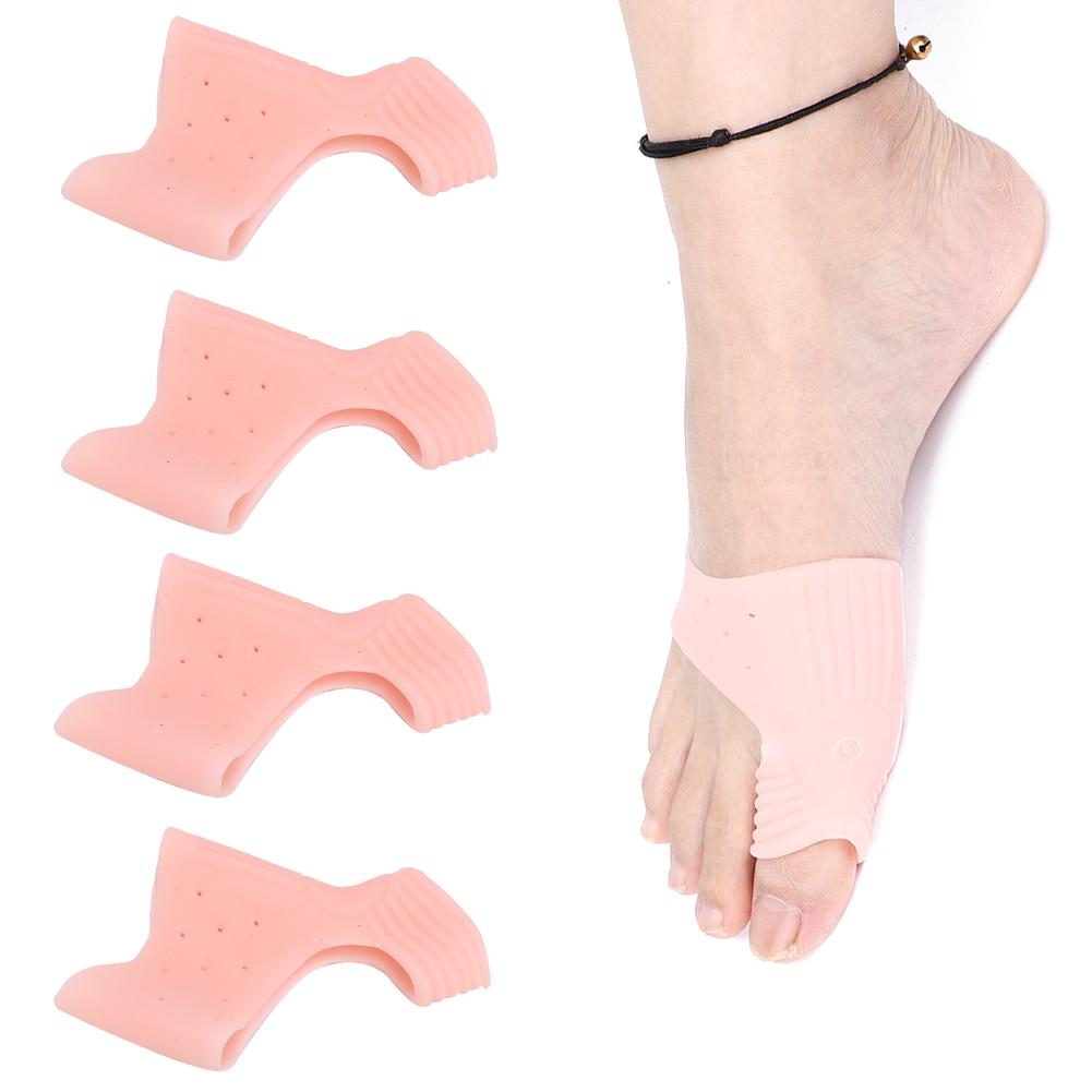 2 Pairs Bunion Hallux Valgus Corrector Elastic Breathable Toe Separator Correction ToolSkin Color