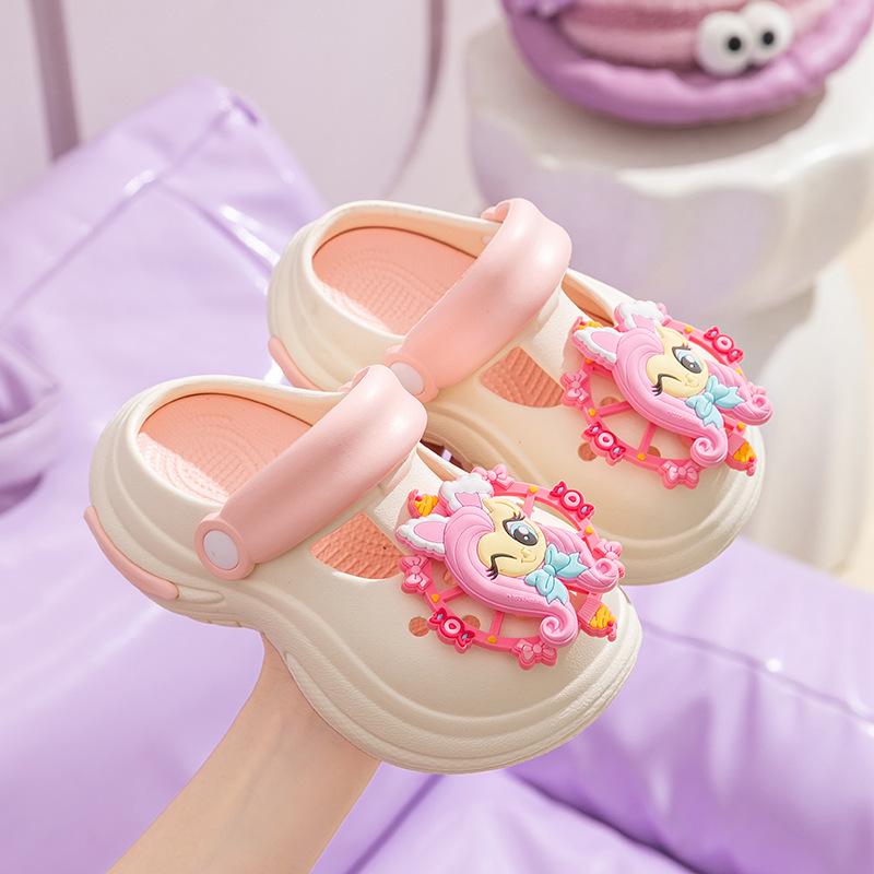 My Little Pony Girls' Summer Clogs: Non-Slip, Thick Sole, Closed-Toe Slippers for Kids