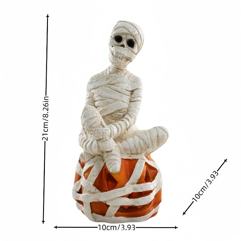 Y Resin Angel Skull Figurines Halloween Series LED Lights Ghost Hand Party Outdoor Decoration Handcrafts Atmosphere Ornament