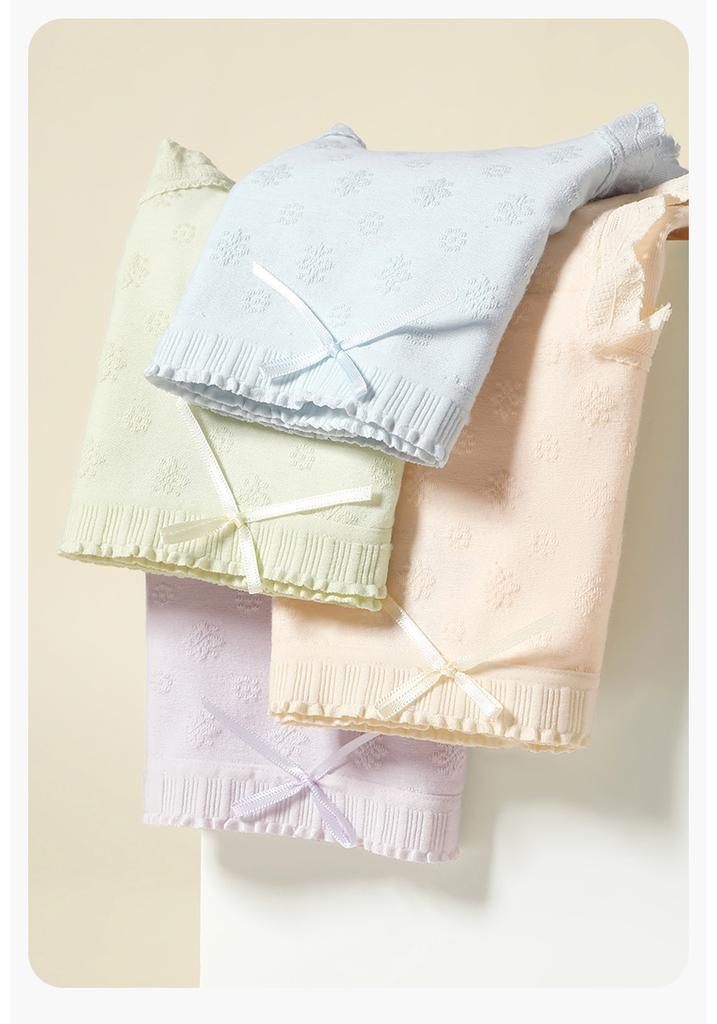 Fentenggan Xinjiang Cotton [including silk crotch] 4-pack mid waist women's underwear, panties, women's triangle pants, hip wrap, breathable
