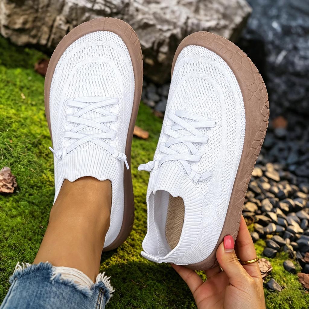Women's Shoes Casual Sneakers Wide Toe Comfortable Flat Shoes for Vacation Travel and Home Shoes