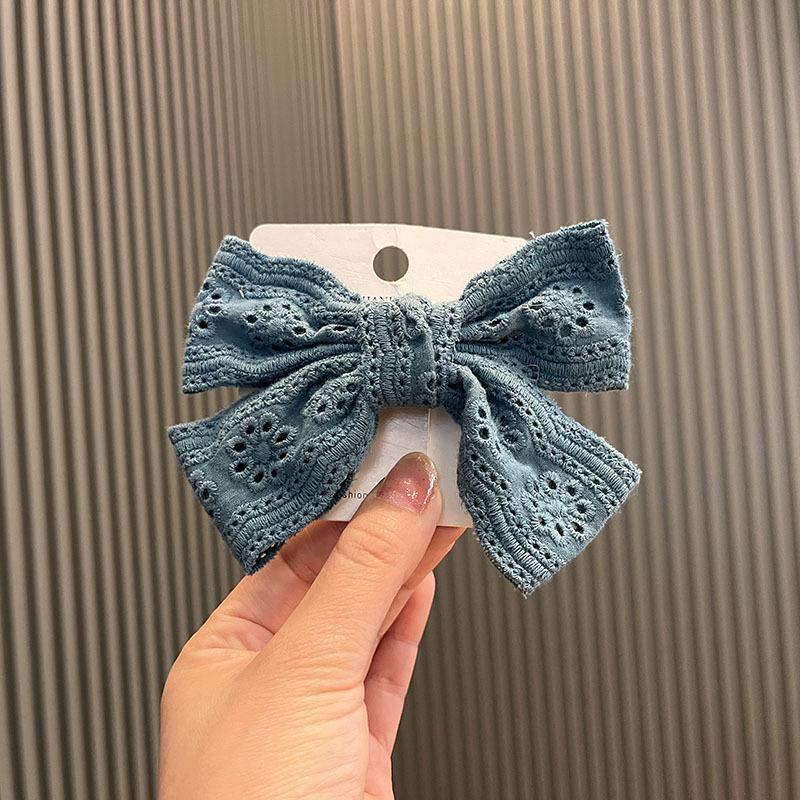 Kids' Lace Bow Hair Clip - Korean Style, Versatile DIY Accessory for Girls' Ponytails