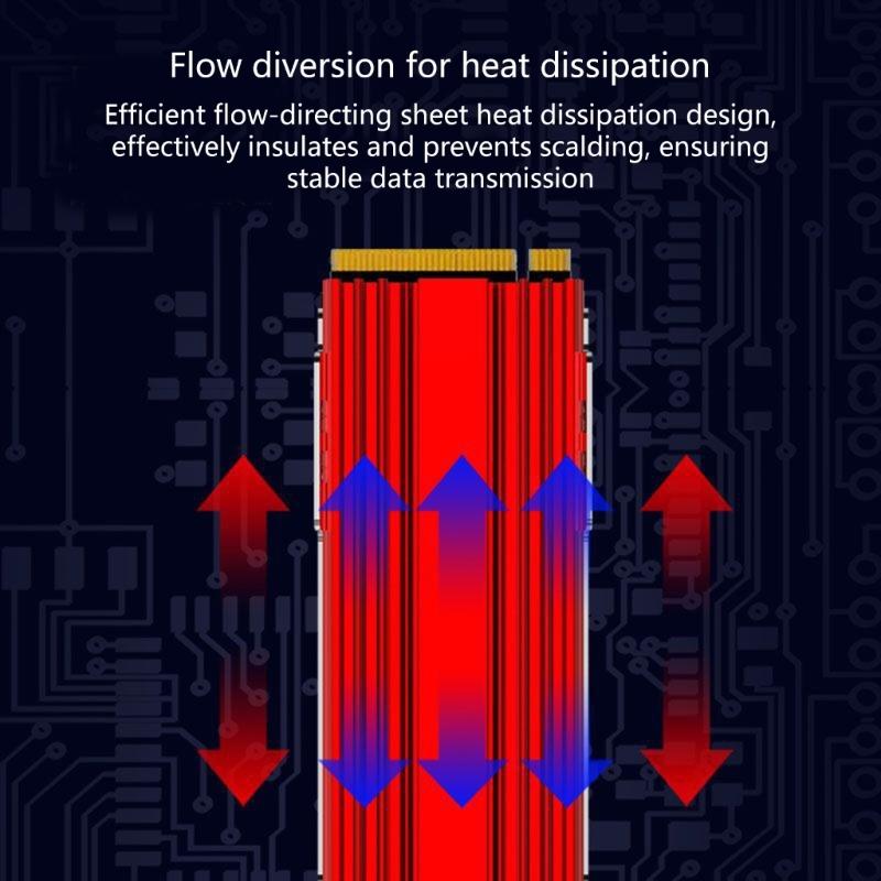 Universal Toolless M.2 NVMe Heatsink With Aluminum Construction and Silents Heat Dissipation
