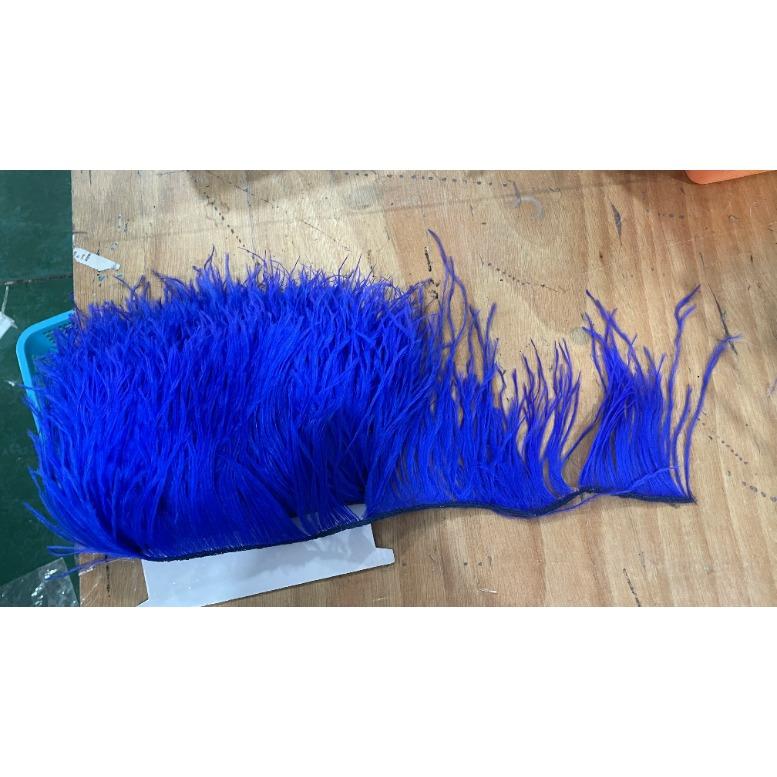 Feather White Ostrich Feather Trim for Wedding Party Dress Decorative Clothing Sewing Accessories 10-22cm Long Plume Fringe