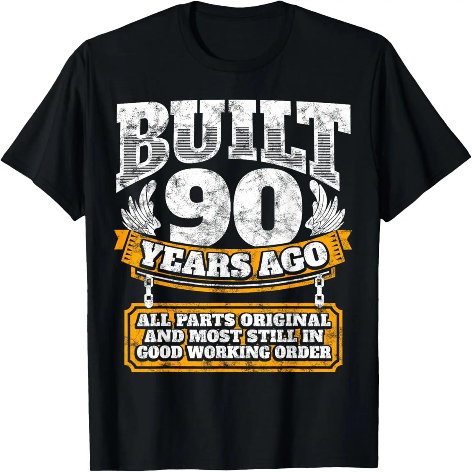 

90th Birthday Shirt B-Day Gift Saying Age 90 Year Joke T-Shirt S