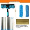 Dual-Sided High-Rise Window Cleaning Squeegee: Efficient Glass Cleaner for Easy Two-in-One Use